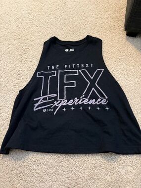 Black Muscle Tank Top - TFx Experience Graphic